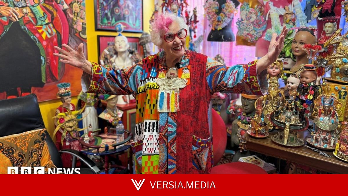 The 85-year-old living in her own art installation