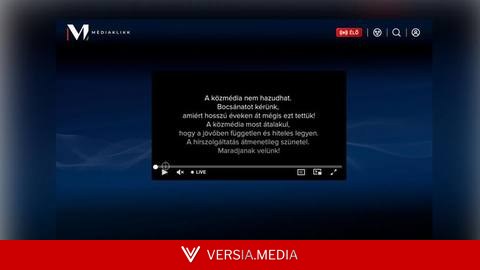 Hungary public media reform begins with black screen apology