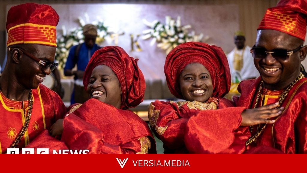Twins marry twins in joyous Nigerian joint wedding
